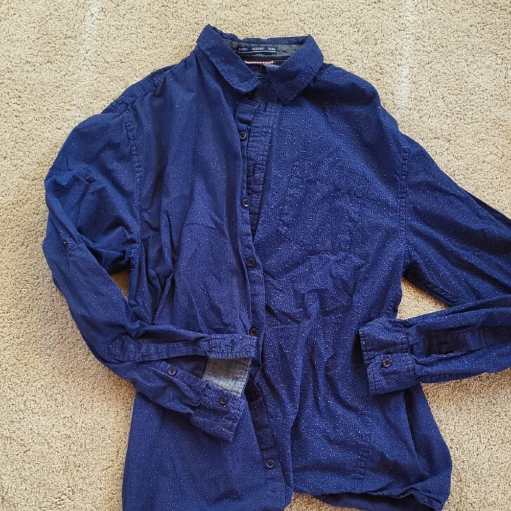 Oxford Blue Casual Button Down Shirt